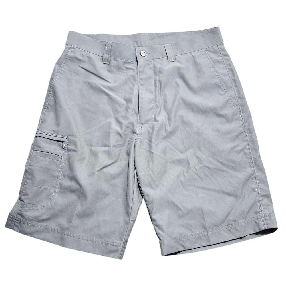 Callaway Mens Gray Golf Shorts Size 32 Performance Tech Zip Cargo Pocket RN37763